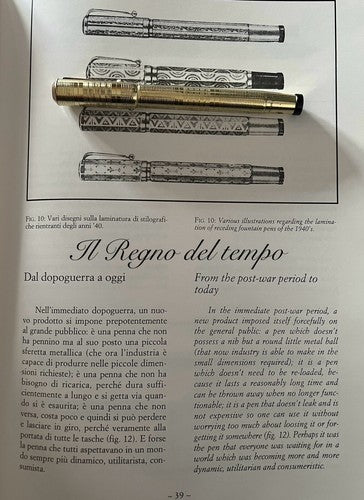 Mais Gus P.O Stylo-Plume Stylo à Plume Rétractable Plaqué Or Fonctionne Rétro