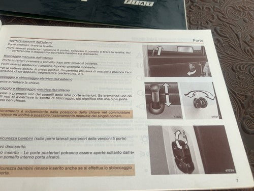 Fiat Uno 45-45 S-ES-55-55S 70S Booklet Car Use Maintenance Original