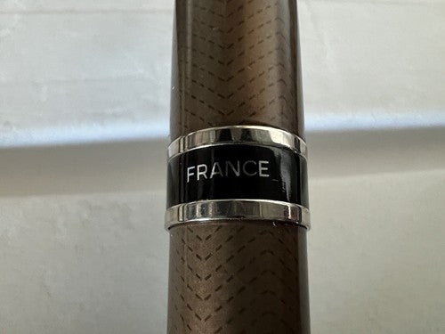 🔴 WATERMAN penna sfera Expert Urban brown in lacca marrone bronzo portapenne