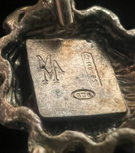 🔴 MMA orecchinI collana ARGENTO 925 laminato oro PERLE originali cavalli marini