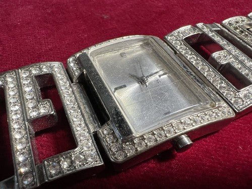 🔴 GUESS women's watch with quartz jewel bracelet with rhinestones 