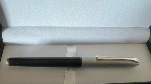 🔴 PELIKAN Füllfederhalter 21 Silvexa 14 KT Goldfeder mit Vintage-Tintenpatrone 