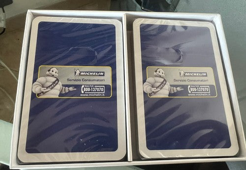 🔴 Carte MICHELIN gioco gomme pneumatici auto POKER sigillate da collezione