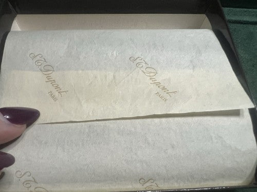 Dupont Portefeuille Homme Cuir Noir Amène Billets de Banque Cartes Poche Neuf