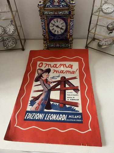 🔴 Noten O MAMA MAMA Samba-Musik Conald-Texte Danpa Milano 900 