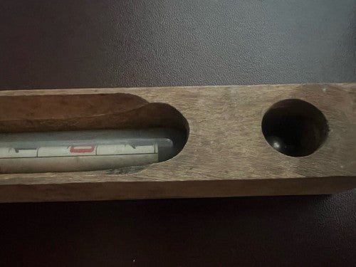 🔴 CENTIGRADO termometro ampolla vetro collezione protezione legno vintage