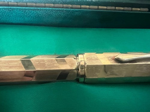 🔴 AURORA penna stilografica Numero 1 pennino ORO 14K F pulsante di fondo