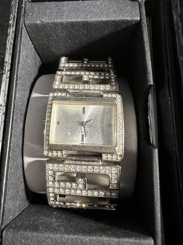 🔴 GUESS women's watch with quartz jewel bracelet with rhinestones 