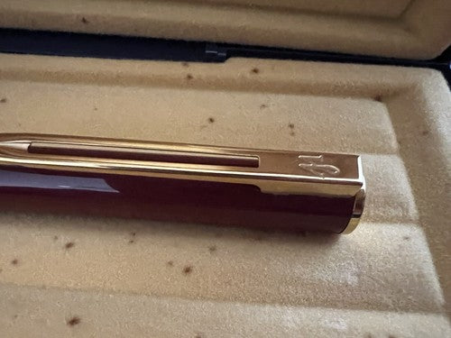 🔴 WATERMAN penna sfera lacca EXECUTIVE rosso bordeaux scrive garanzia