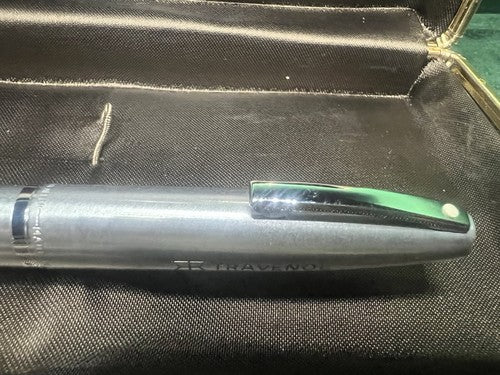 🔴 SHEAFFER penna stilografica Triumph 444 cromata pubblicità garanzia astuccio