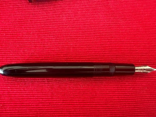 🔴 HOOVER penna stilografica 891 nera converter pennino originale scrive vintage