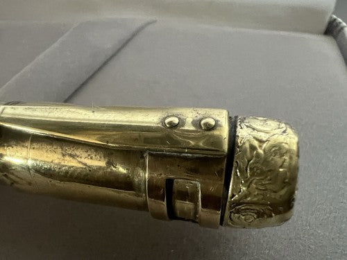 🔴 ANCORA penna stilografica retrattile placcata oro funziona vintage B