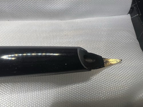 🔴 PELIKAN Mk10 penna stilografica pennino ORO pistone scrive cappuccio lesione