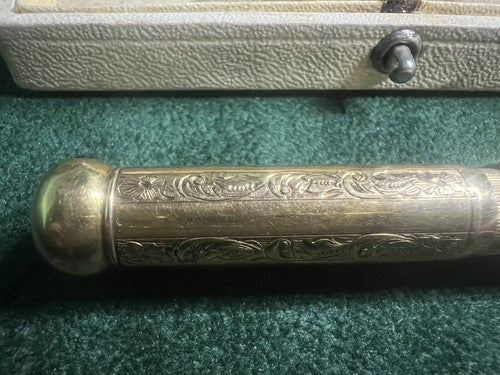 UHLMANN'S Eternal Crayon Rétractable Aminata Or Pendentif Chatelaine Antique