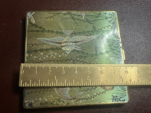 Porte- Poudre Poissons Söckchen Laminé Avec Couette Miroir Vintage