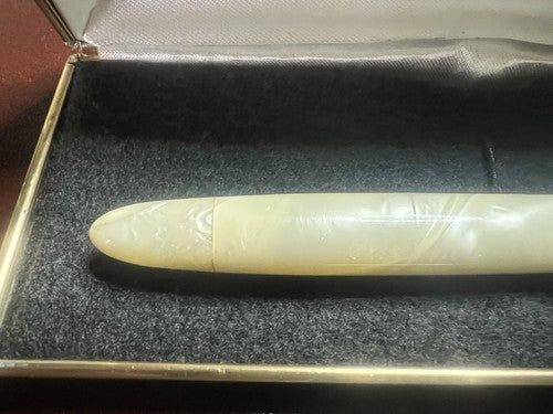 🔴 STILNOVA penna stilografica effetto madreperla pennino ORO 14 scrive vintage