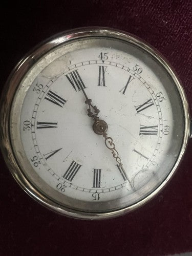 🔴 BEAOCURT pocket watch manual key curved vintage 4.4 cm 