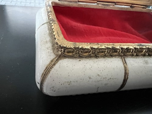 🔴 Schmuckkästchen MIT MINIATUR-GEMALTEM DAMEN-Sarg 2 