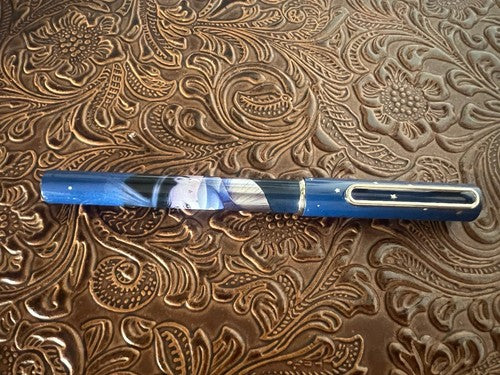🔴 STYPEN French fountain pen silkscreen profile woman cartridge writes 