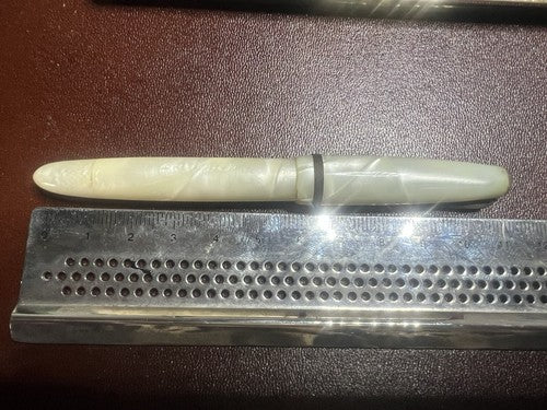 🔴 STILNOVA penna stilografica effetto madreperla pennino ORO 14 scrive vintage