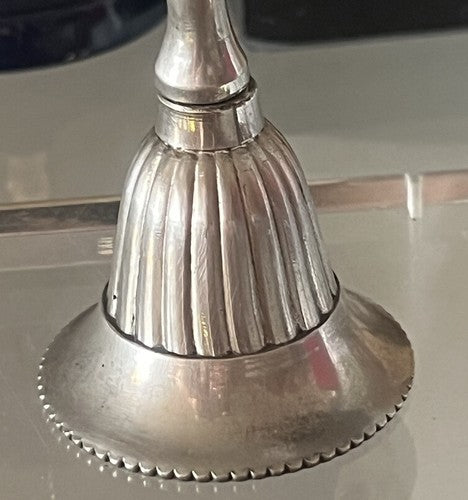 🔴 CAMPANELLO campanella campana metallo ceselli campana vintage h 11 cm