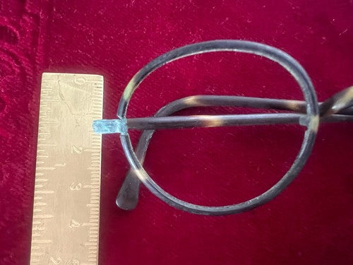 🔴 Montatura OCCHIALI ANTICHI metallo bachelite leggeri Chaplin 1800 n.3