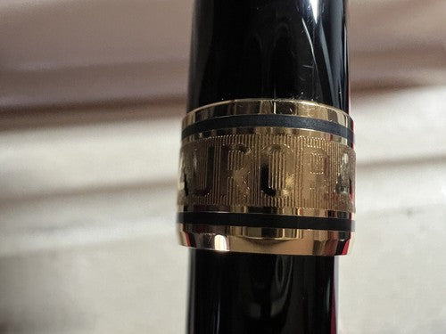 Aurora Stylo-Plume Sphère Auroloid Optima Noire Profils Laminés Or Garantie 