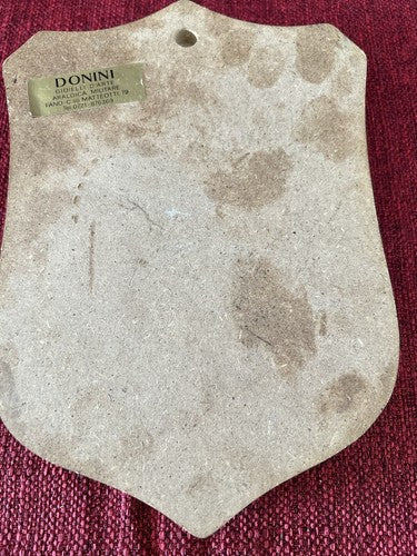 🔴 Militärwappen, Holzschild, Italienische Armee, Vintage 1980 