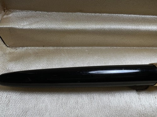 Waterman Stylo-Plume Sphère Ici Et Le Crystal Noire Avec Cristal Écrit Vintage