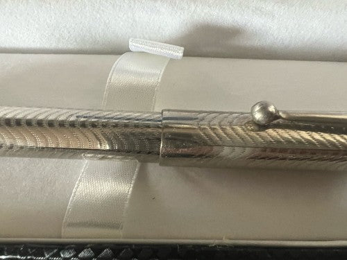 Étrangères Stylo-Plume Stylo à Plume Chrome Ciselé à Levier Vintage Du 1930