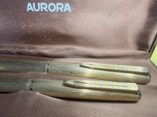 🔴 AURORA penna stilografica e sfera 98 pennino ORO F scrivono vintage