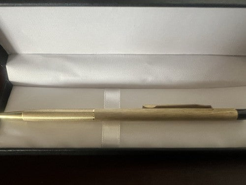 Pelikan Stylo-Plume Sphère Corps Et Bouton Automatique Métal Doré Écrit Rétro 
