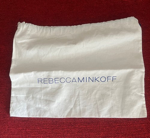 🔴 REBECCA MINKOFF sacca borsa anti polvere corone con lacci L 32 h 25 cm