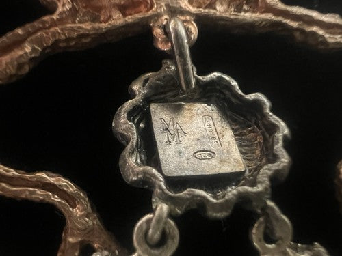 🔴 MMA orecchinI collana ARGENTO 925 laminato oro PERLE originali cavalli marini