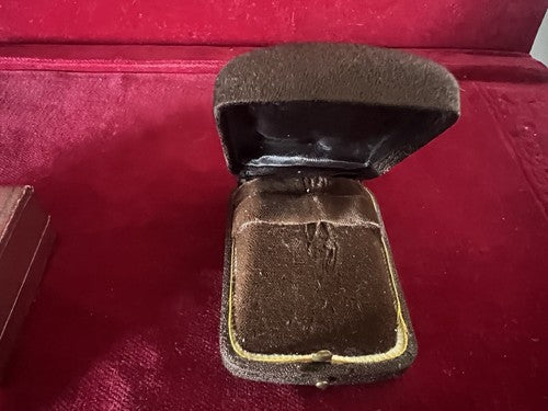 Boîtes Boucles D'Oreilles Trousse Housse Bijoux Lot 2 Pièces Vintage
