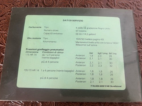 Rover 2000 Bedienungsanleitung Fahrzeugwartung 2300-2300S-2600S Original Vintage 