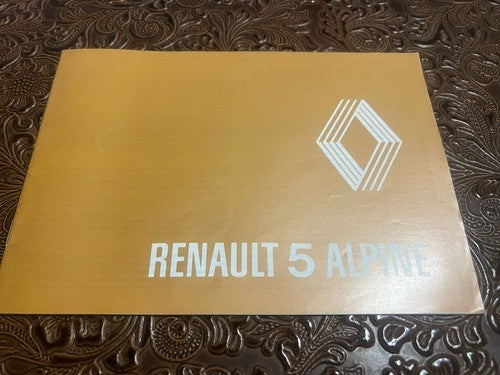 RENAULT 5 Alpine Benutzerhandbuch und Wartung ORIGINAL 4-teilig 
