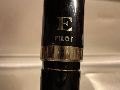 🔴 PILOT E penna stilografica nera pennino ORO 14 KT a cartuccia vintage 1970