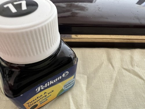 🔴 SENATOR penna stilografica PISTONE con iridium Point nera inchiostro Pelikan