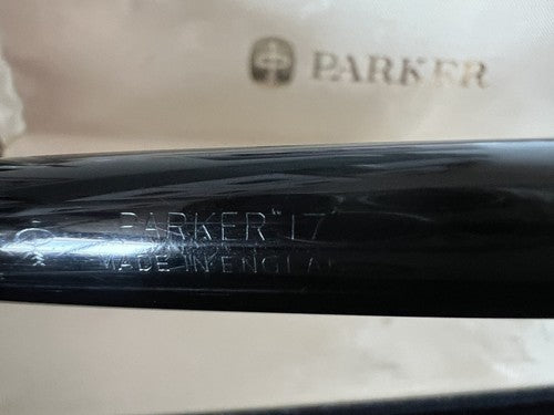 🔴 PARKER penna stilografica 17 cappuccio placcato oro scrive vintage 1962