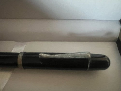🔴 ALSTER Füllfederhalter aus Zelluloid mit Kolbenkorken und 6D-Feder, Vintage 