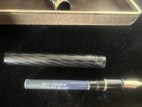 🔴 SHEAFFER penna stilografica No Nonsense nera a cartuccia pennino M vintage
