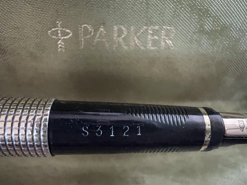 🔴 PARKER 75 penna stilografica ARGENTO SOLIDO Sonnet placcata oro pennino ORO