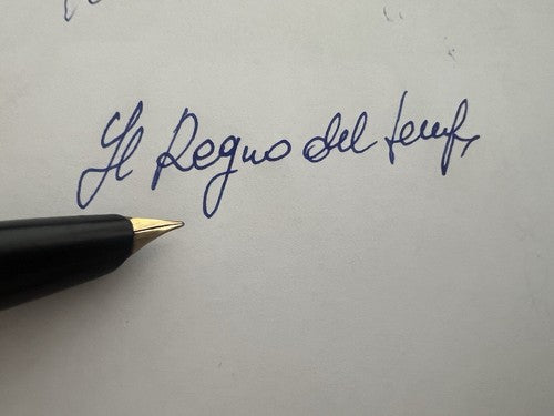 🔴 AURORA penna stilografica 88 pistone pennino ORO scrive 351965 vintage 1950