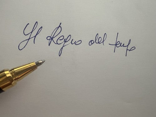 🔴 OHTO penna sfera roller lacca canna di fucile profili dorati scrive