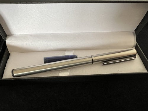 🔴 PELIKAN penna stilografica AG AIRPEN cromata cartuccia SCRIVE vintage