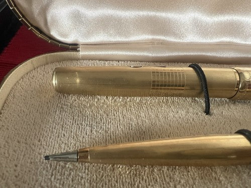 🔴 WATERMAN'S penna stilografica Ideal leva placcate ORO 18 KT scrivono vintage
