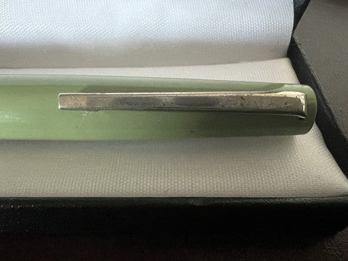 🔴 OMAS penna stilografica DS verde cartuccia pennino iridio scrive vintage 1970