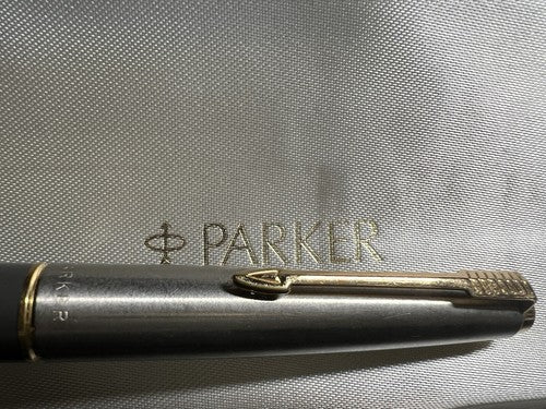 Parker Pen Fountain Pen Grey Corpo Long Cartridge A Marking Vintage