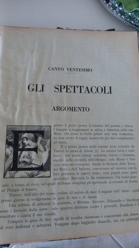 Livre Adonis De Giambattista Marino Poème 1 Edition Florence Vintage 1922